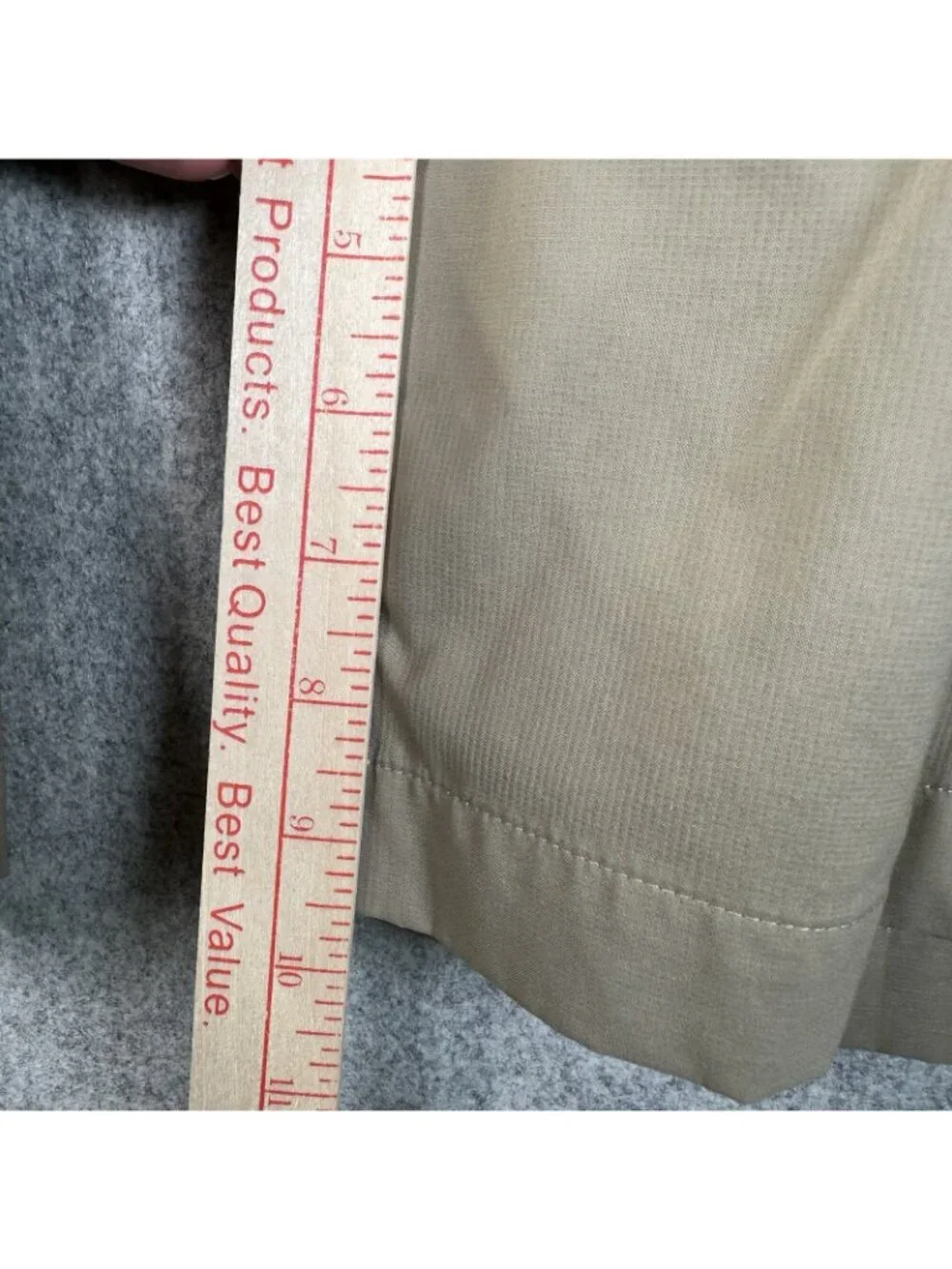 Nike Golf Size 38 Mens Shorts Beige Lightweight‎ Thin Dri-Fit Flat Front Stretch